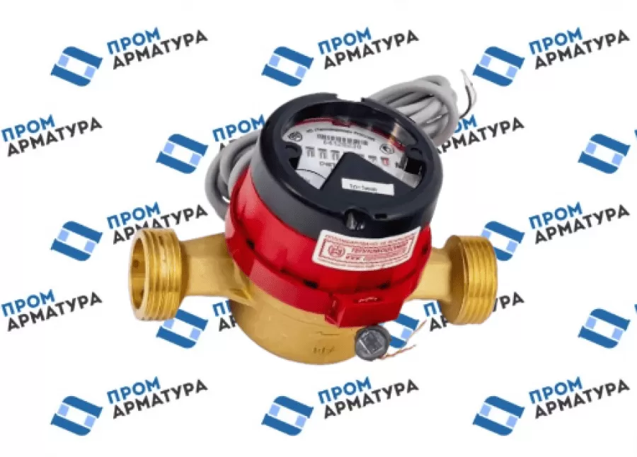 Счётчик горячей воды муфтовый с импульсным выходом ВСГд-20 Ду20 Ру16