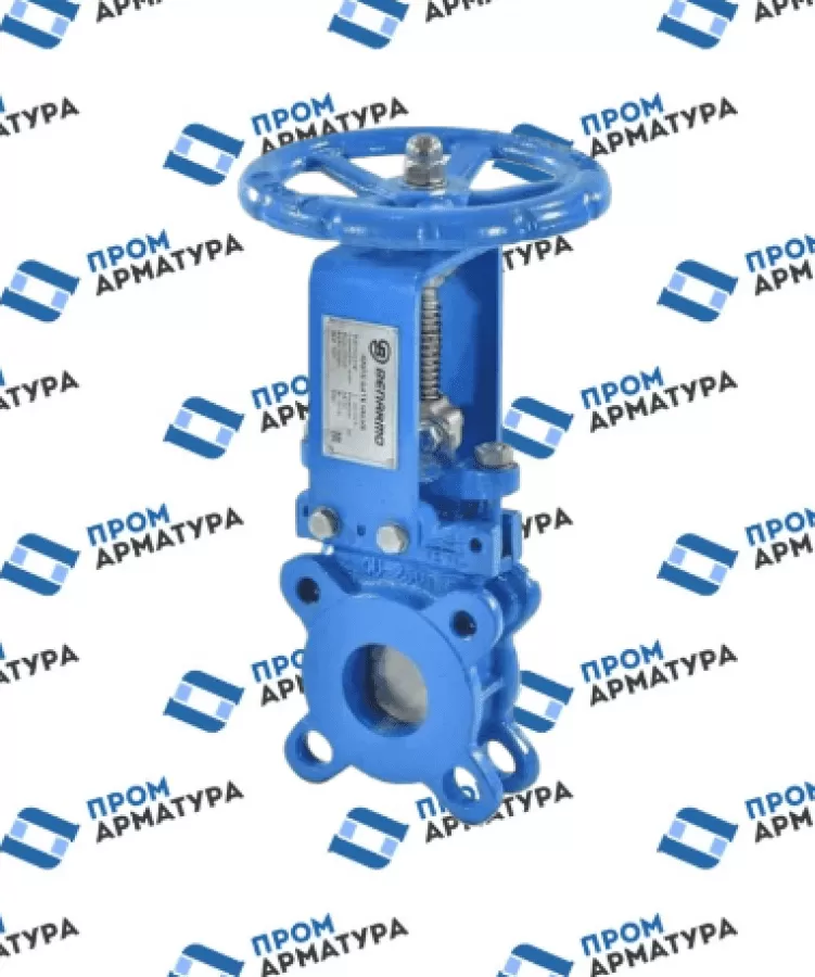 Задвижка шиберная чугун Ду350 Ру16 EPDM