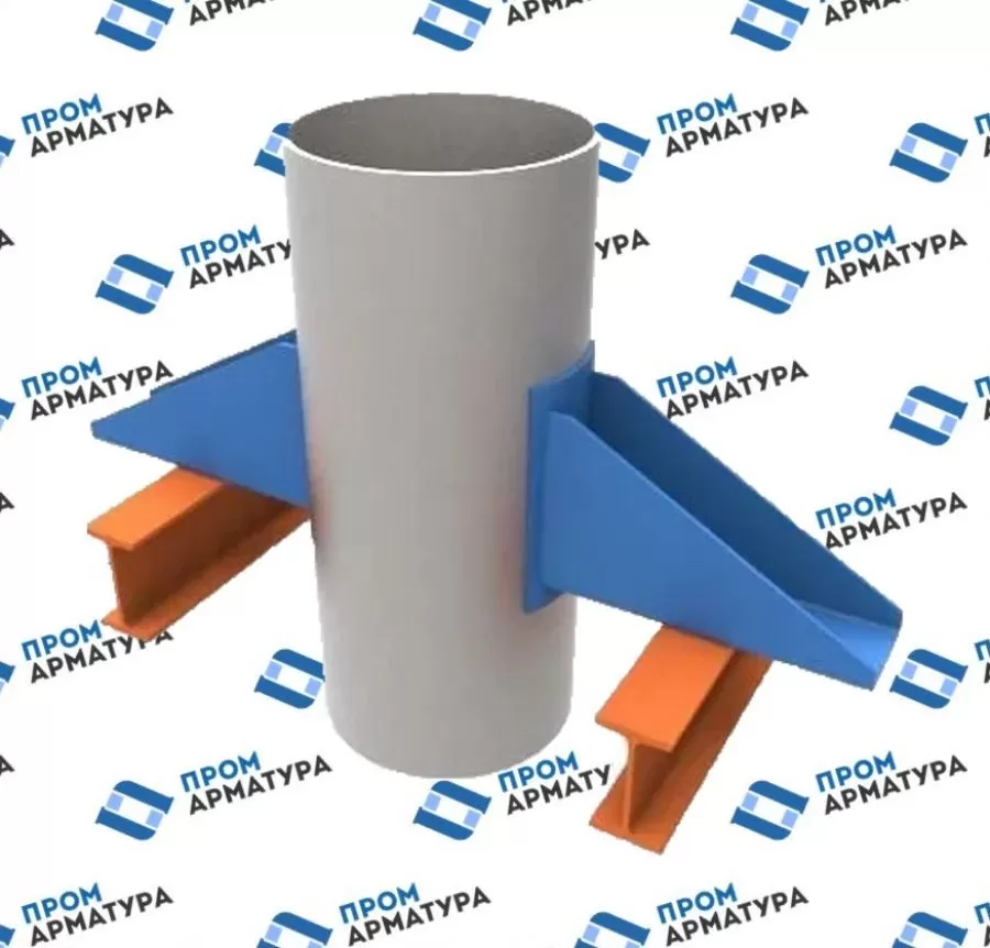 Опоры вертикальных трубопроводов ОСТ 36-146-88. Тип ВП