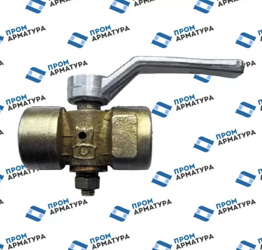 Кран для манометра 3-ходовой латунь 11б18бк5/11б18бк Ду 15 Ру16 ВР G1/2″-М20х1,5 с рукояткой без фланца ВИПРА