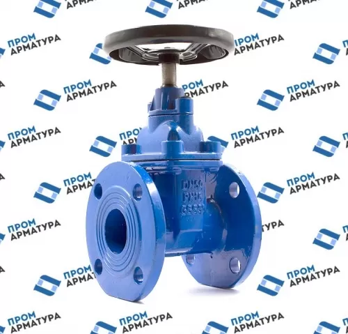 Задвижка чугунная 30ч39р Ду100 Ру10/16 ЛМЗ