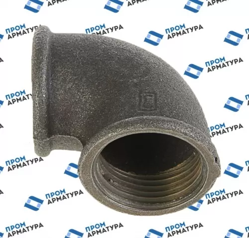 Угольник проходной чугун Ду 15 (1/2″) ВР/ВР Fittex