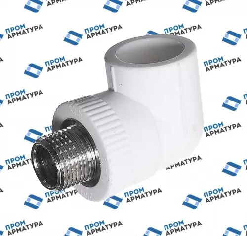 Угол комбинированный ППЛ НР DN20мм*1/2 PN25 90°