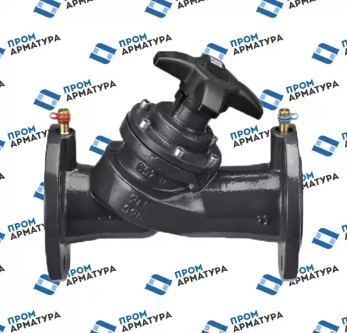 Клапан балансировочный ручной чугун MNF Ду 100 Ру16 фл Kvs=200м3/ч с измерительными ниппелями Danfoss 003Z1164