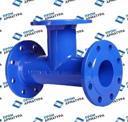 Тройник стальной фланцевый ТФ Ду100х100х100 Ру10