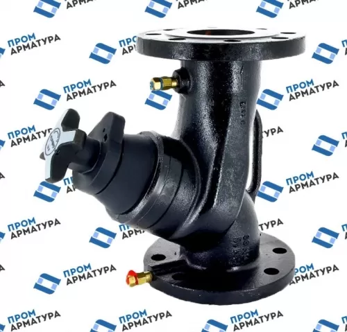 Клапан балансировочный ручной чугун 3739B Ду100 Ру16 фл Kvs=186.01м3/ч с измерительными ниппелями Cimberio CIM 3739B 100