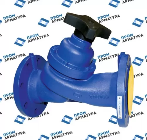 Клапан балансировочный ручной чугун 447A Ду100 Ру16 Тмакс=120 оС фл с измерительными ниппелями Zetkama