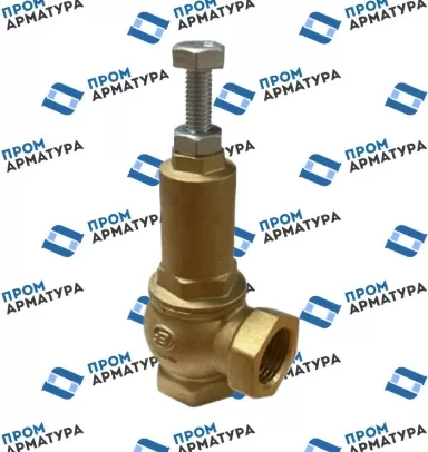 Клапан предохранительный угловой латунный BENARMO Ду15 Ру16