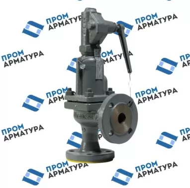 Клапан предохранительный ПРЕГРАН КПП 096-03 Ду100х100 Ру40 стальной пружинный фланцевый угловой