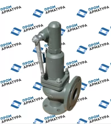 Клапан предохранительный ПРЕГРАН КПП 496-03 Ду100х150 Ру40 стальной пружинный фланцевый угловой